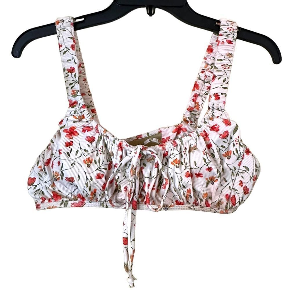 Zaful Floral Bikini Top Size Large